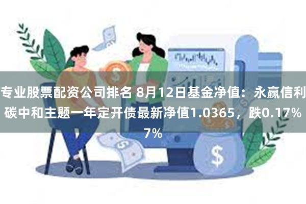 专业股票配资公司排名 8月12日基金净值：永赢信利碳中和主题一年定开债最新净值1.0365，跌0.17%