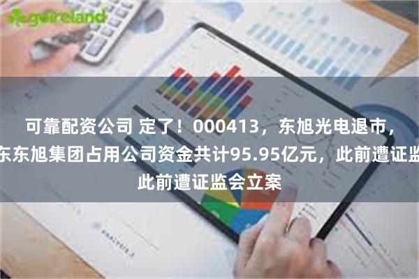 可靠配资公司 定了！000413，东旭光电退市，控股股东东旭