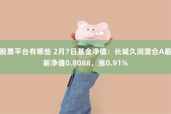 股票平台有哪些 2月7日基金净值：长城久润混合A最新净值0.